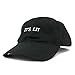 Trendy Apparel Shop It's LIT Embroidered 100% Cotton Adjustable Strap Cap - Black