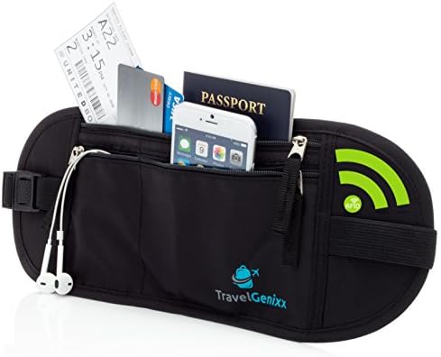 Travel Money Belt and RFID-Blocking Passport Holder for Big and Tall Men/Women (Extra Large)