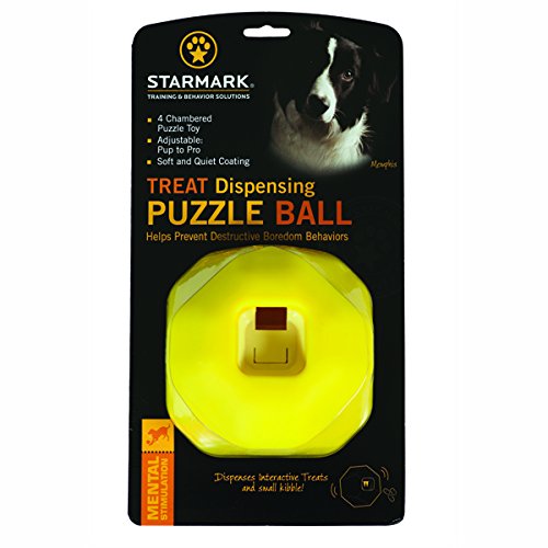 StarMark Treat Dispensing Puzzle Ball Dog Toy