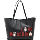 LOVE Moschino Women's Charming Girls Tote Black Handbag