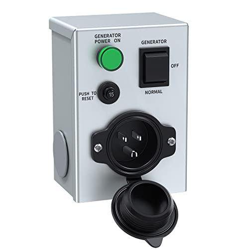 WEBANG Generator Transfer Switches with Circuit Breaker, 15Amp 125V
