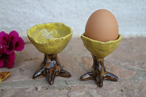 Egg cup set of 2, handmade ceramic dinnerware