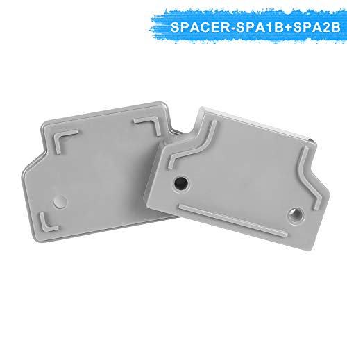 Babepai Hardware Replacement Parts Kit for Retractable Baby Gate, Full Set Wall Mounting Accessories Brackets Screws Wall Spacer Grey
