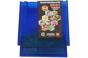 AQUABOD 249in1 Classic Collection for Nes Multi Games Cartridge 8 Bit BlueTransparent +30 mini