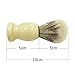 CoscosX 2pcs Pig Mane Shaving Brush Stand Wood