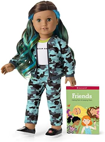 American Girl Truly Me 18-inch Doll #113 With Brown Eyes, Dark-Brown Hair, Deep Skin, Shorts And T-shirt, For Ages 6 - View #5