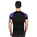 Elite Sports New Item Standard Short Sleeve Compression, Mma, Bjj, No Gi, Cross Training Rash Guard, X-Large, Purple