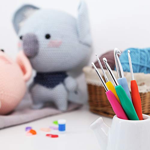 4 Pieces+Crochet+Hooks+Knitting+Needles