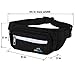 Pro Helios Premium Fanny Pack for Men Women Water Resistant Waist Bag for Outdoor Activities, Traveling, Hiking, Biking, Running | Fannie Pack for Women (Black)