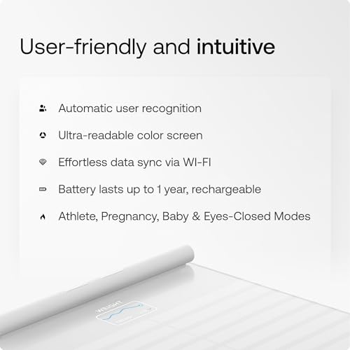 WITHINGS Body Segment - Smart Scale with Segmental Body Composition Analysis, Weighing Scales Body Weight & Vascular Age, Visceral Fat, Heart Rate, iOS/Android