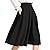 iYYVV Women High Waisted Pencil Flared Pleated Midi Below Knee Skirt with Pocket