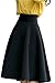 FACE N FACE Women's High Waist A Line Pleated Full Skater Bubble Skirt