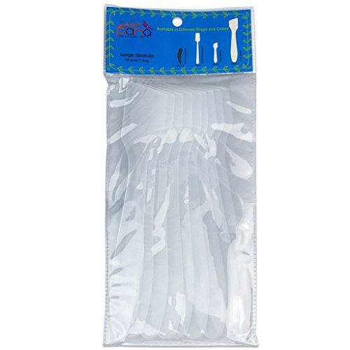Pana Brand (20 Pieces) 7.35" FROSTED LARGE Flexible Mixing Spatula Reusable Cosmetic Skin Care Facial Cream Mask Spatula for Mixing and Sampling