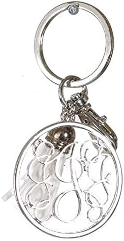 Personalized Monogrammed Alphabet Initial Letter Keychain, Key Ring, Bag Charm w/Tassel