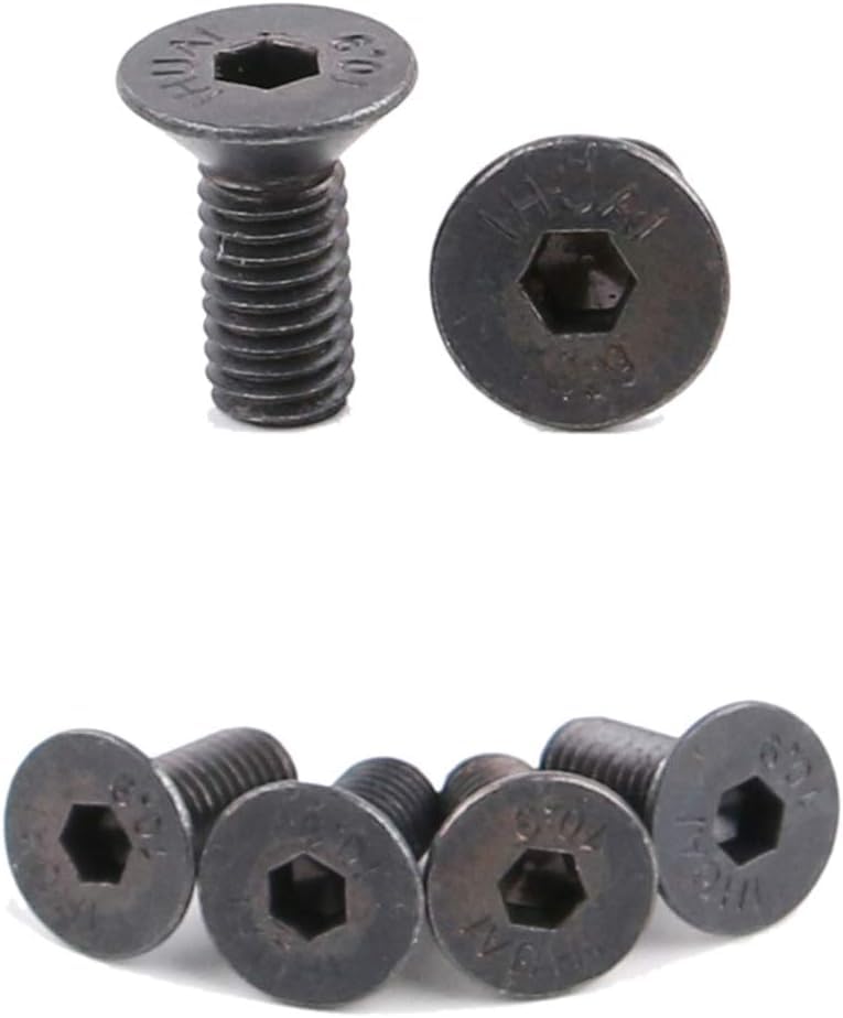 8Pcs Black Bike Lock Shoe Cleat Mounting Screw for SPD Self-Locking Pedal Lock Steel, Components and Parts, Pedals