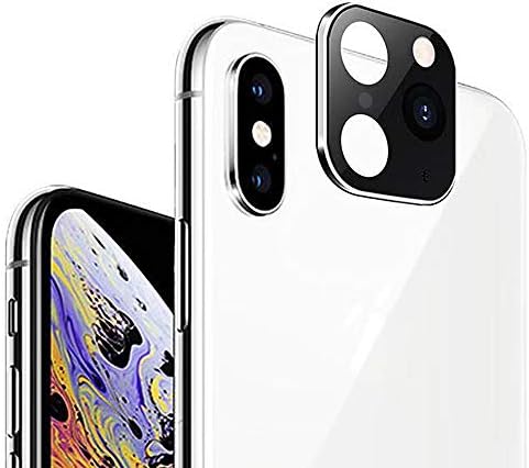 Upgrade Tempered Glass Camera Lens Film for iPhone X/XS/XS Max, MAHO Ultra Thin Shockproof Back Camera Lens Screen Cover Case Second Change Look for iPhone 11 Pro MAX 2019(Silver)