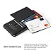 LG V50 ThinQ Case, VRS Design Slim Hybrid Premium Wallet Case Card Slot Holder Shockproof [Damda Glide Shield] [Matte Black] Compatible with LG V50 ThinQ 5G 6.4 inch (2019)