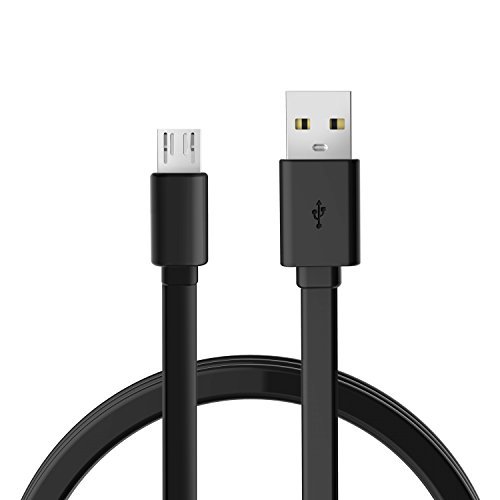 QacQoc 1 Meter 3ft High Speed Micro Usb Cable Usb 2.0 Tangle-free Charging/sync Cable a Male to Micro USB (black)