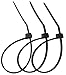 APTronix 1000 Premium Heavy Duty Zip Ties | Black Nylon Cable Ties | XGS Wire Ties by Aptronix (4 Inch, Black)