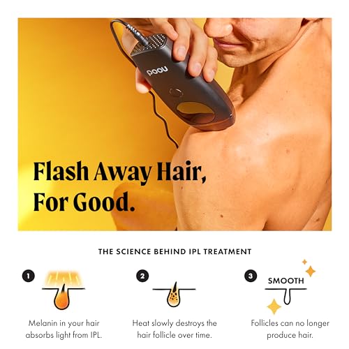 NEW Flasher 2.0 by Nood, IPL Laser Hair Removal Device for Men and