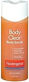 Neutrogena Body Clear Oil Free Acne Body Scrub with Salicylic Acid Acne Treatment Medicine, Exfoliating Salicylic Acid Body Wash to Treat Acne on Back, Chest, and Shoulders, 8.5 fl. oz (Pack of 2)