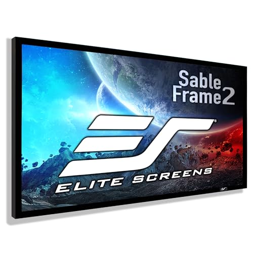 Elite Screens Sable Frame 138” Fixed Frame Projector Screen 16:9, Wall Mounted,…
