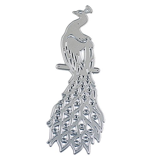 Cutting Dies,Hstore Bell, Peacock Paper Card Making Metal Die Cut Stencil Template for DIY Scrapbook Photo Album Embossing Craft Decoration (B) - Thumbnail 2