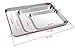 Baking Sheets 3 Pieces, Zacfton Cookie Sheet Set of 3 Stainless Steel Toaster Oven Tray Pan Rectangle Size Non Toxic & Healthy,Superior Mirror Finish & Easy Clean, Dishwasher Safe