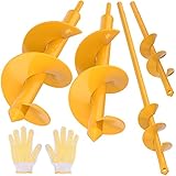 EVEAGE Auger Drill Bit for Planting, 4PCS Set Bulb