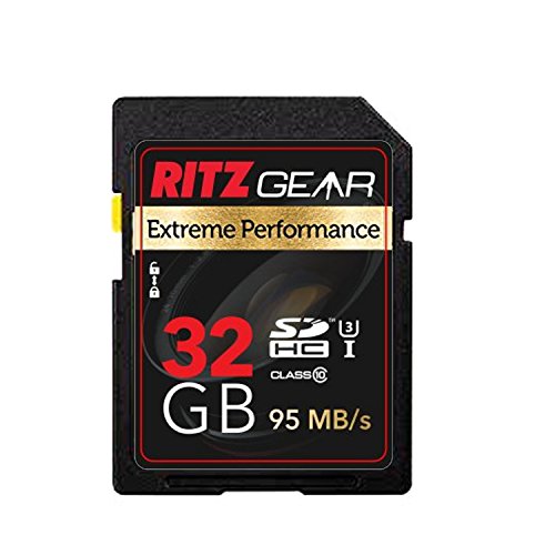 Ritz Gear Extreme Performance SD 32GB 95/45 MB/S Read/Write Speed U3