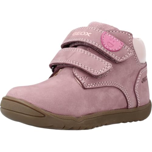 Geox Bébé Fille B Macchia Girl C Premiers Pas, Dk Pink, 18 EU