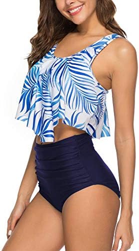 Sumsecret Women Bikini Set,high Waisted Ruffled Tankini Sets, Women Vest Swimsuit Seaside Beach Swimming Bathing Swimwear…