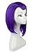 Nuoqi Unisex Anime Teen Titans Raven Purple Hairs Cosplay Wigs ZY10