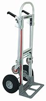 Magline GMK16UA4 Gemini Jr Convertible Hand Truck, Pneumatic Wheels, 500 lbs Load Capacity, 51