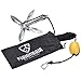 FISHINGSIR Kayak Anchor Accessories 3.3lb Galvanized Iron Folding Boat Anchor for Canoe, Jet Ski, SUP, Paddle Board & Small Boat & 24.6 FT Marine Rope Complete Folding Grapnel Anchor System