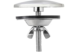 QHAJRYYC 1 Piece 2 Inch Kitchen Sink Hole Cover, Kitchen Stainless Steel Faucet Hole Cover, Sink Tap Hole Cover (Brushed Nickel)