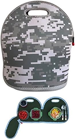 LARGE MyLunchPal Neoprene Lunch Bag Mat (Camouflage with pockets)