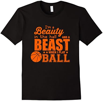 Men's Basketball T-shirts, Funny Basketball Girls T shirts Medium Black