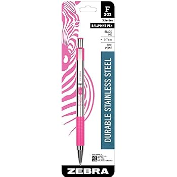 Zebra F-301 Kugelschreiber 0,7 Mm – Edelstahl, Blau, 12er Pack