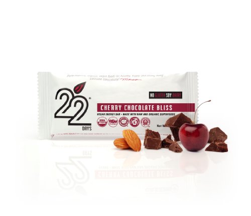22 Days Bars, Cherry Chocolate Bliss, 50 Gram, 1.76 Ounce