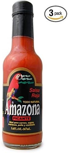 Amazon Red Hot Sauce - (3 Pack of 5 Oz Bottles)