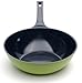 Ozeri Green Ceramic Wok, with Smooth Ceramic Non-Stick Coating (100% PTFE and PFAS Free)