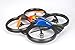 Haktoys HAK909 Large 2.4GHz 4 Channel RC Quadcopter, 6 Axis Gyroscope, Rechargeable, Ready to Fly, Camera-Ready and with LED Lights - Colors May Vary