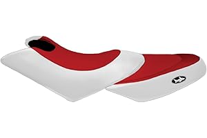 BlackTip Jetsports Seat Cover for SeaDoo 02-06 GTX 4-Tec,SC,LTD SC / 05-09 RXT, RXT-X 255/03-08 Wake 155,215/02-03 GTX DI (Red/White)