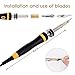 Full Set Wood Burning Kit, Pyrography Pen with LED Indicator Light + Various Wood Embossing/Carving/Soldering Tips +Stencil + Stand + Carrying Case (X)