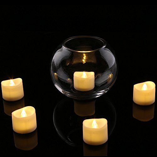 [- Homemory 12 led teelichter mit timer, 6 Stunden an und 18 Stunden aus, 3.6 x 3.6 cm elektrische