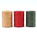 Resinta 327 Yards Raffia Twine Christmas Gift Packing Ribbon Craft Matte Raffia Paper for Christmas Gifts, Craft DIY Supply, Wrapping Hanging Tags, 3 Rolls, Red, Green, Craft