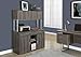 Monarch Specialties Dark Taupe Reclaimed-Look Office Storage Credenza, 48-Inch