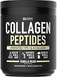 Collagen Peptides Powder (41 Servings) | The Only Non-GMO Verified Hydrolyzed Collagen Peptides Brand Available - Vanilla Bean