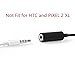 USB C to 3.5mm Headphone Jack Cable Adapter, AKwor Type C 3.1 Male Port to 3.5 mm Female Stereo Audio Headphone Aux Connector for Motorola Moto Z, LeEco Le S3/2 Pro and More (Black)